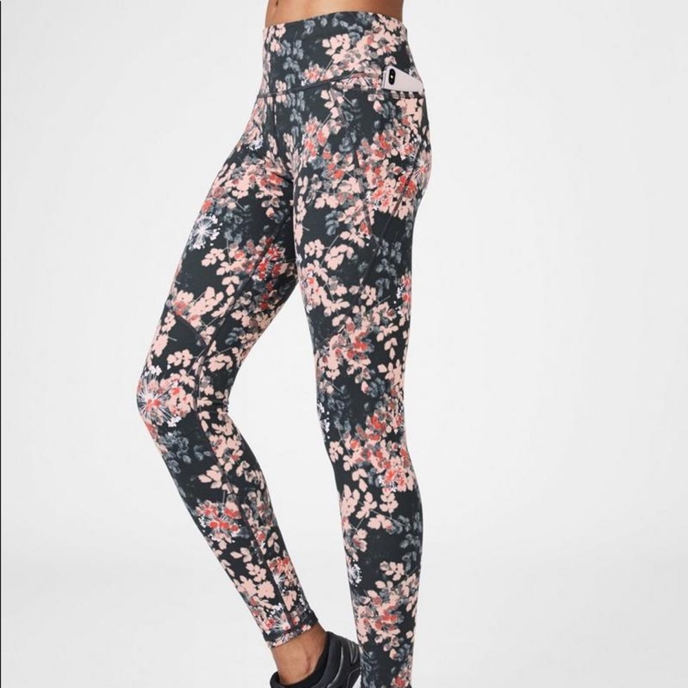Sweaty Betty Power Workout Leggings Pink Floral